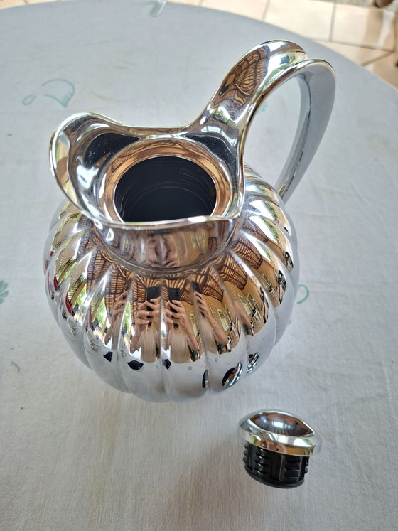 Thermoskanne – Georg Jensen, Tischdekoration, Kunststoff, Chrom (photo 4 of 6)