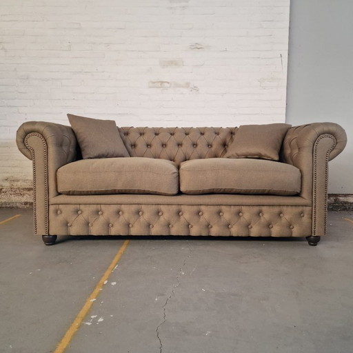 Canapé Chesterfield Bahama Taupe Brown (3 places)