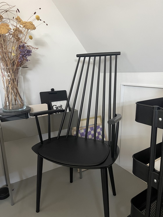 Image 1 of Hay J110 Incl. Black Leather Cushion