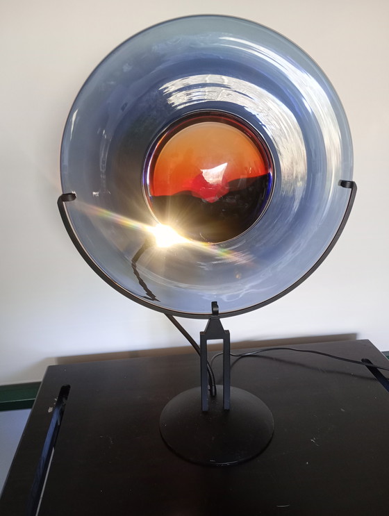Image 1 of Murano sunset table lamp Elio Raffaelli, Robert Cammozzo