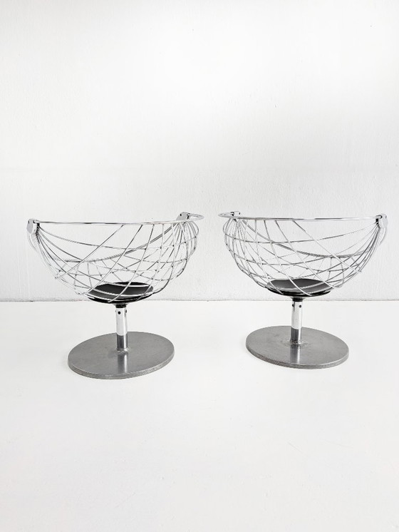Image 1 of Set van 2 'Atomic Ball' stoelen van Rudi Verelst voor Novalux jaren 70