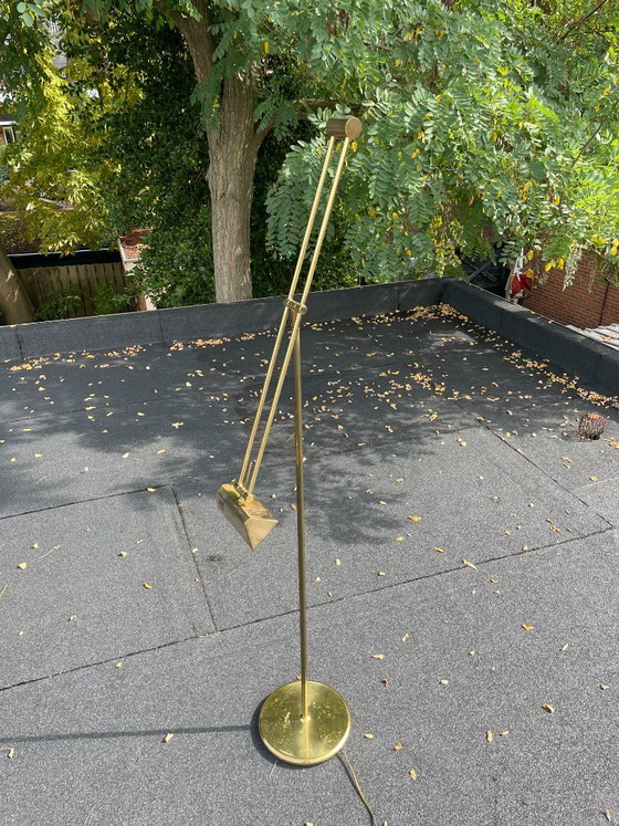 Lampada da terra vintage regolabile in ottone con dimmer – Lampade da terra, Brass, Metal (photo 12 of 23)
