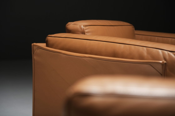 Image 1 of Grande set di poltrone DUC 405 in pelle di Mario Bellini per CASSINA Italia