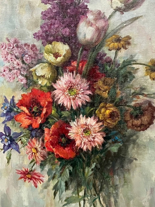 A. Lombaert. Painting "Bouquet". – schilderijen tekeningen, Canvas (photo 2 of 6)
