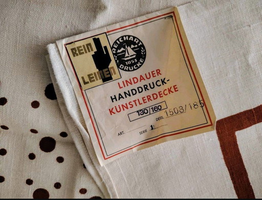 REICHART PRINTS

Lindau Hand-Printed Artist's Blanket

Vintage Unique Linen Hand-Printed