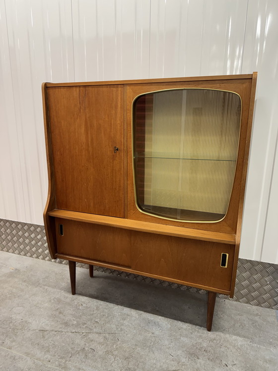 Image 1 of Iconic Teak Mid - Century Vintage Beverage Cabinet from the 1950s.