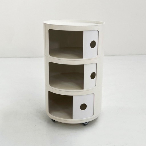 Large Round Componibili Storage Unit by Anna Castelli for Kartell, 1970s