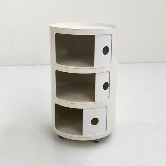 Image 1 of Gran mueble redondo Componibili de Anna Castelli para Kartell, años 70