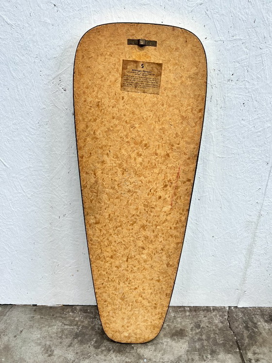 Image 1 of Specchio vintage di grandi dimensioni, con cornice dorata, anni '60.