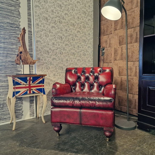 Chesterfield Bolton armchair - Antique red