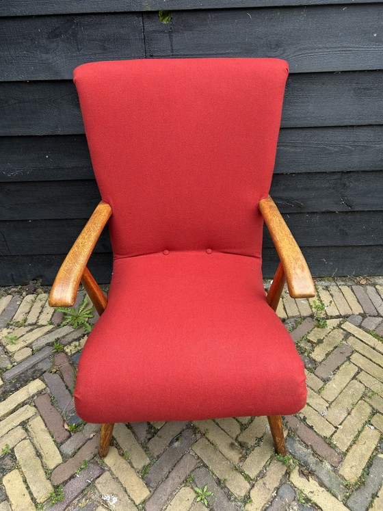 Vintage Stoel Mid Century – Fauteuils, Metal, Textile (photo 2 of 6)