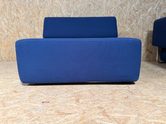 Canapé Softline NOA bleu 4 pièces – Canapés modulables, Chrome (photo 3 of 12)