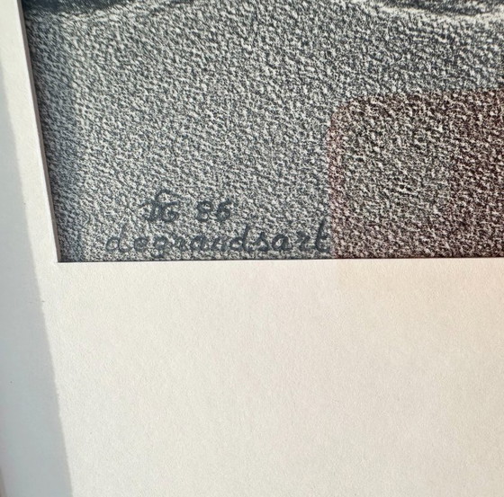 Image 1 of Figurative Zeichnung in Graphit. Frankreich, 1980er Jahre.