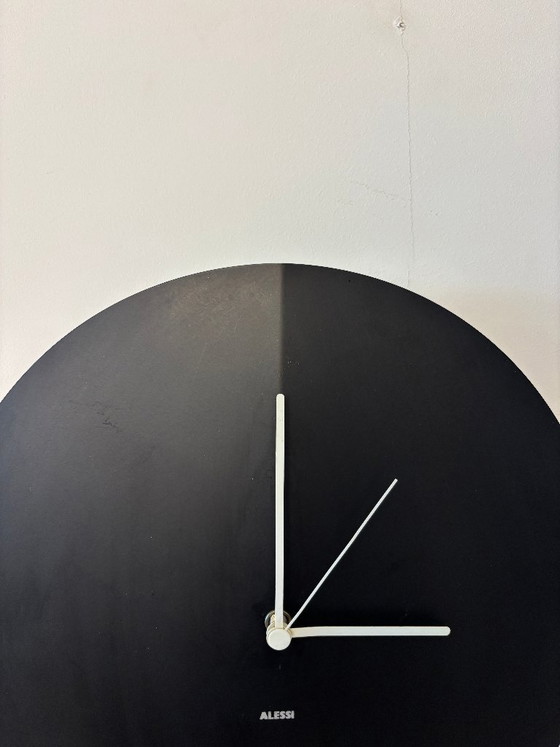 Alessi wall clock, black, Metal, Plastic, Modern (photo 4 of 10)