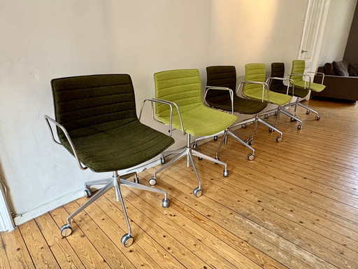 6 Arper office/dining room chairs