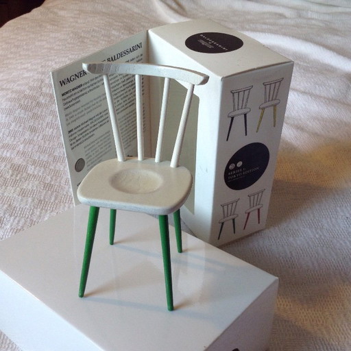 Chaise miniature Baldessarini verte – decoratieve objecten, Wood
