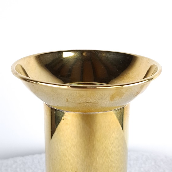 Image 1 of Candeliere a colonna vintage in ottone, design danese anni '70.