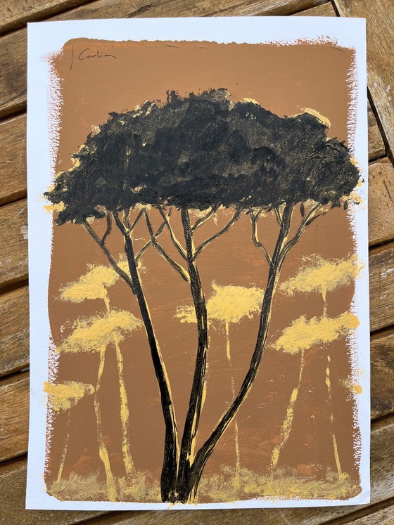 Acrylic and ink on framed A4 paper – Paintings & Drawings (photo 10 of 10)