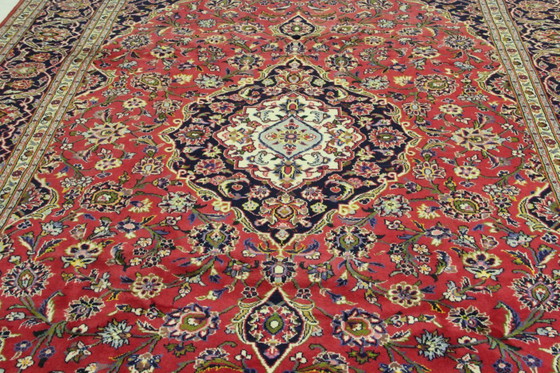Image 1 of Tappeto persiano originale Keshan, Kashan Rosso 370 x 260 cm Ottime condizioni Classico
