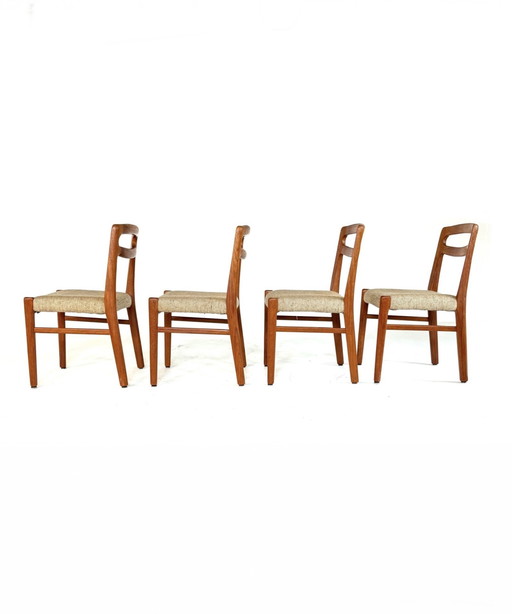 Set of 4 vintage Danish dining chair '70
