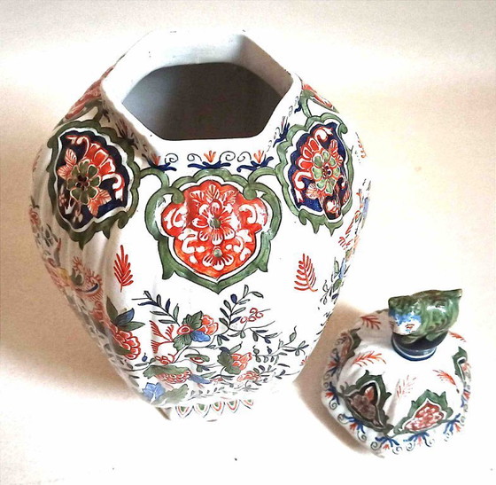 Image 1 of Potiche in terracotta Desvres, altezza 40 cm