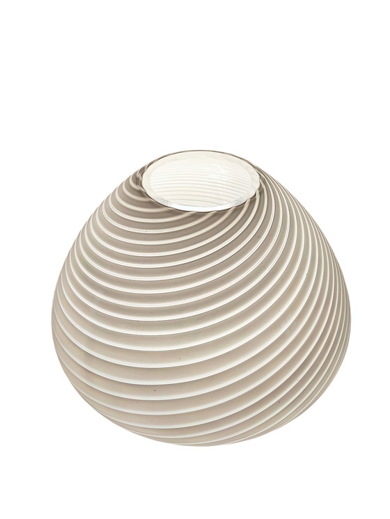 Image 1 of Lampada a forma di fungo XL a spirale di De Majo Murano, anni '70