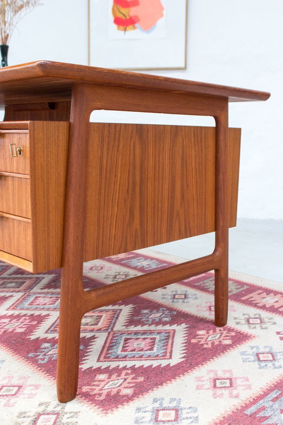 Image 1 of Omann Jun Model 75 Desk Vintage Teak Danish