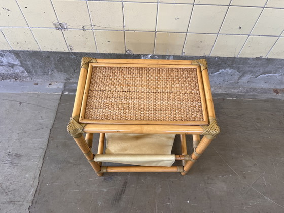 Portariviste vintage in bambù – Rattan, Skai (photo 4 of 6)