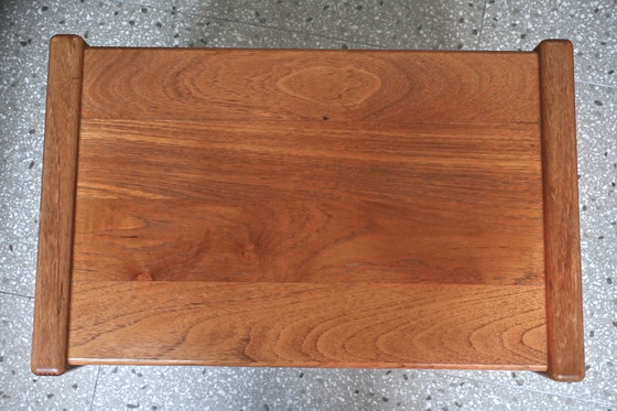 Image 1 of Table d'appoint vintage en chêne massif, design danois