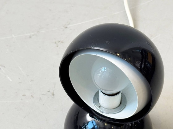 Image 1 of Eclisse table lamp in black by Vico Magistretti for Artemide, Italy, 1960s