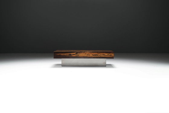 Image 1 of Very Rare Vintage Coffee Table 'Solaire Eruption' by Guy Lefevre France