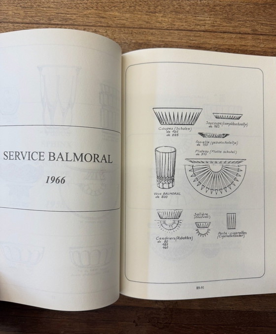 Image 1 of Val Saint Lambert “Balmoral” kristallen bord- en kommenset