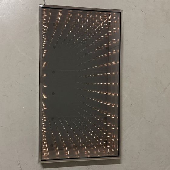Image 1 of Infinity wall mirror illuminated mirror 1970-80's
