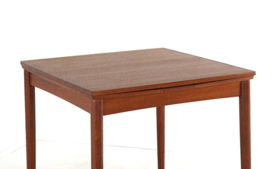 Image 1 of Compact Poul Hundevad for Hundevad & Co extendable dining table vintage
