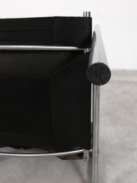 Set SZ 02 Poltrone by Martin Visser - Spectrum, Pelle, Cromo, Nero, Minimalisme (foto 15 di 15)