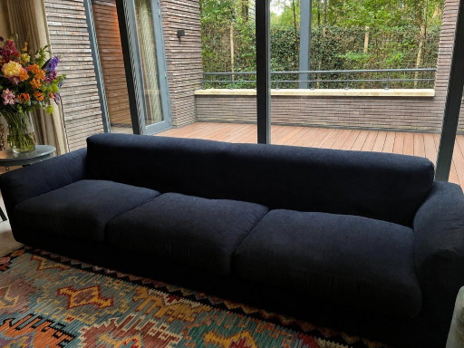 Sofá Gelderland Illusion de 4 plazas (azul oscuro) – banken, Polyester, Wool