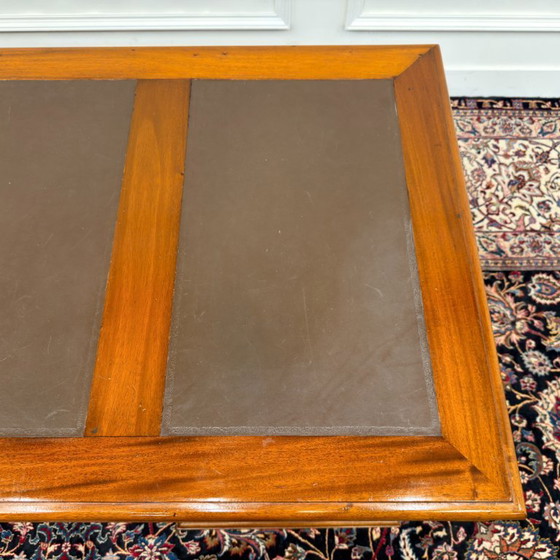 Klassischer englischer Schreibtisch Braunes Leder – Leather, Wood (photo 18 of 19)