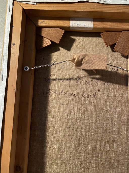 Olieverf schilderij Liesbeth Rahder 99 ‘moeder en kind’