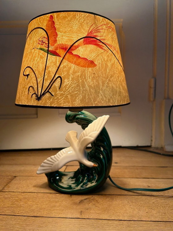 Image 1 of Keramische lamp Oiseau 1950