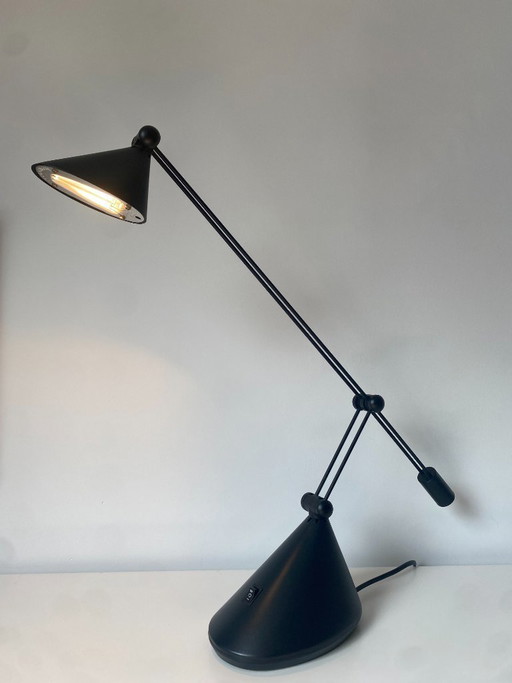 Vintage bureaulamp met extra licht design