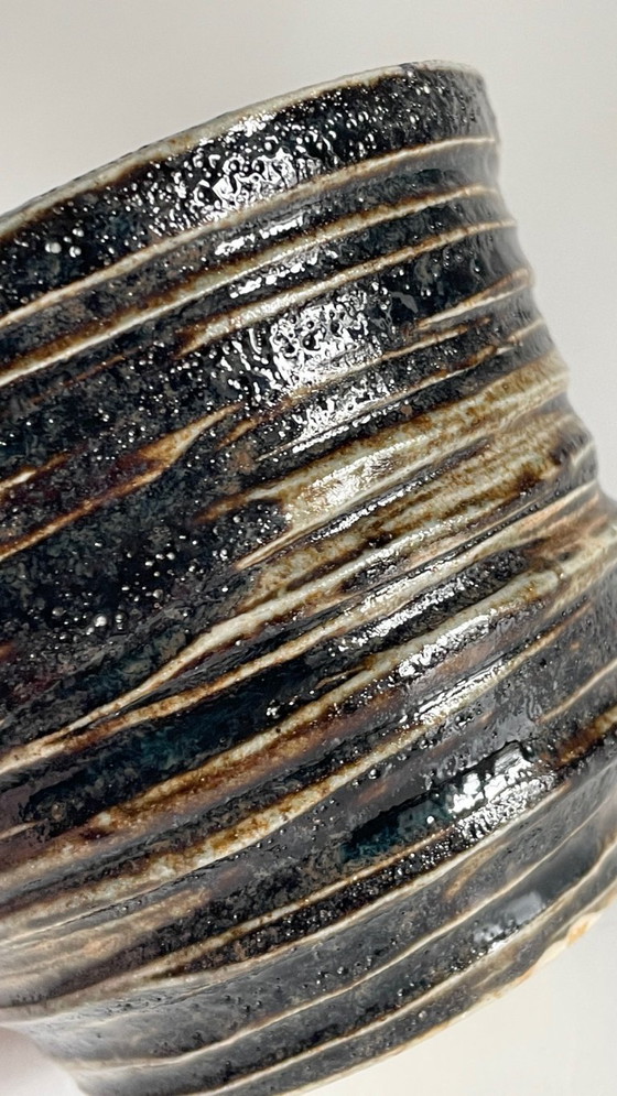 Image 1 of Vintage brutalistische handgemaakte vaas