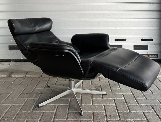Conform Time Out Design Verstellbarer Relaxsessel, Leder, Schwarz (Foto 5 von 7)