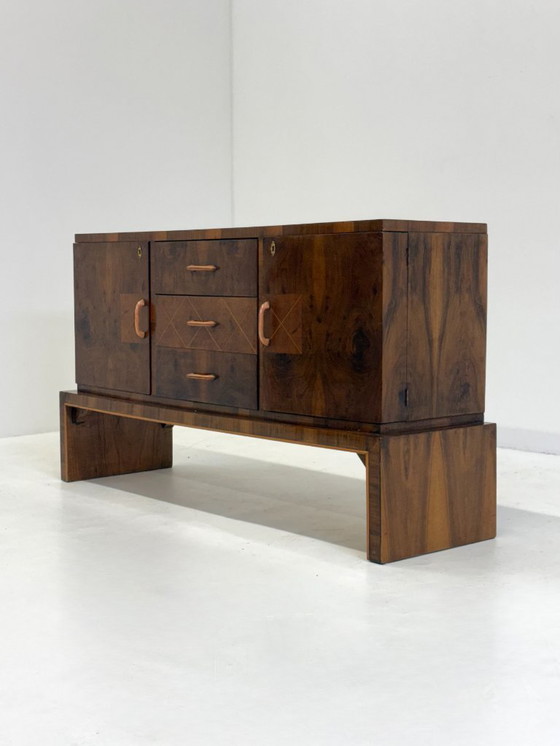 Image 1 of Italian walnut Art Deco / Art Nouveau sideboard