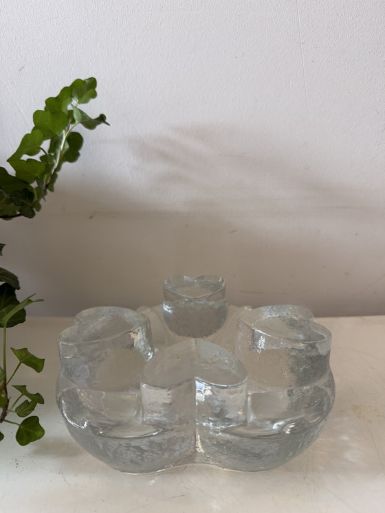 Brutalist Georgshütte Tealight Holder – Decorative Objects, Glass (photo 4 of 5)