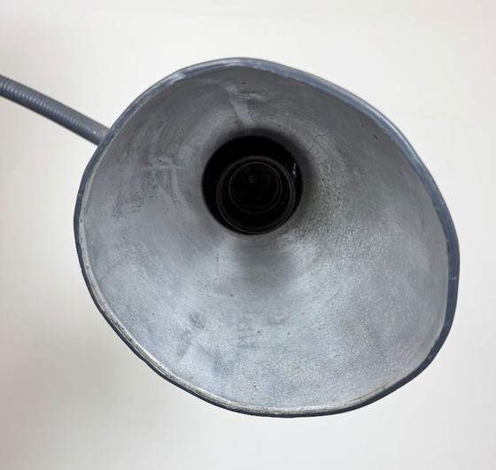Image 1 of Grijs geschilderde industriële schaarwandlamp, jaren 60