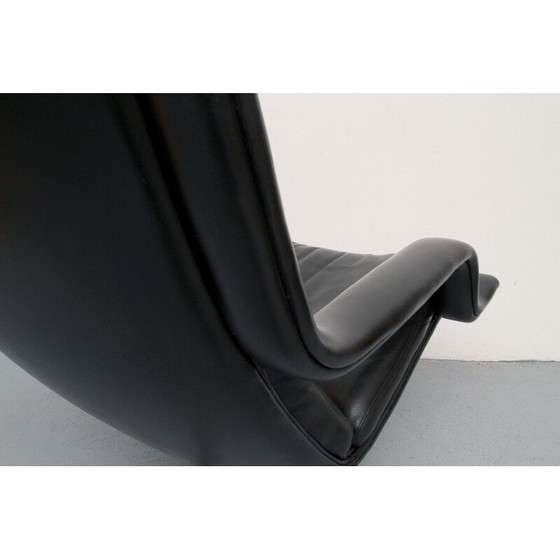 Image 1 of Vintage swivel armchair in leather by Geoffrey Hartcourt for Artifort, Netherlands 1970s