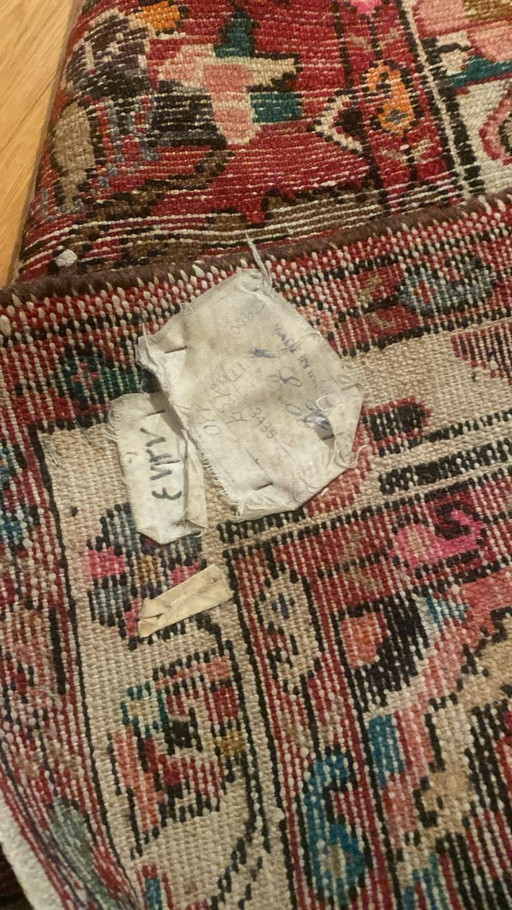 Tapis persan Kashan, vase médaillon, années 50-70