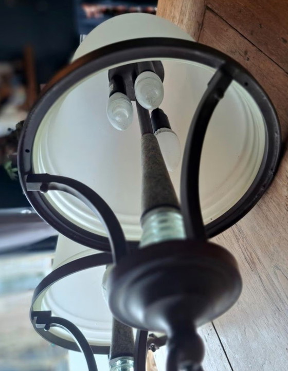 Image 1 of Two art deco chandeliers 1940s