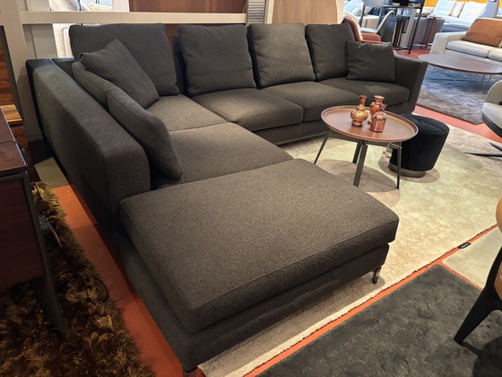 Image 1 of Minotti Andersen Divano angolare 240x330cm tessuto "Sable" bouclè