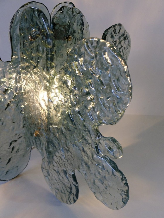 Image 1 of Tischlampe aus dickem Muranoglas Mazzega, Italien